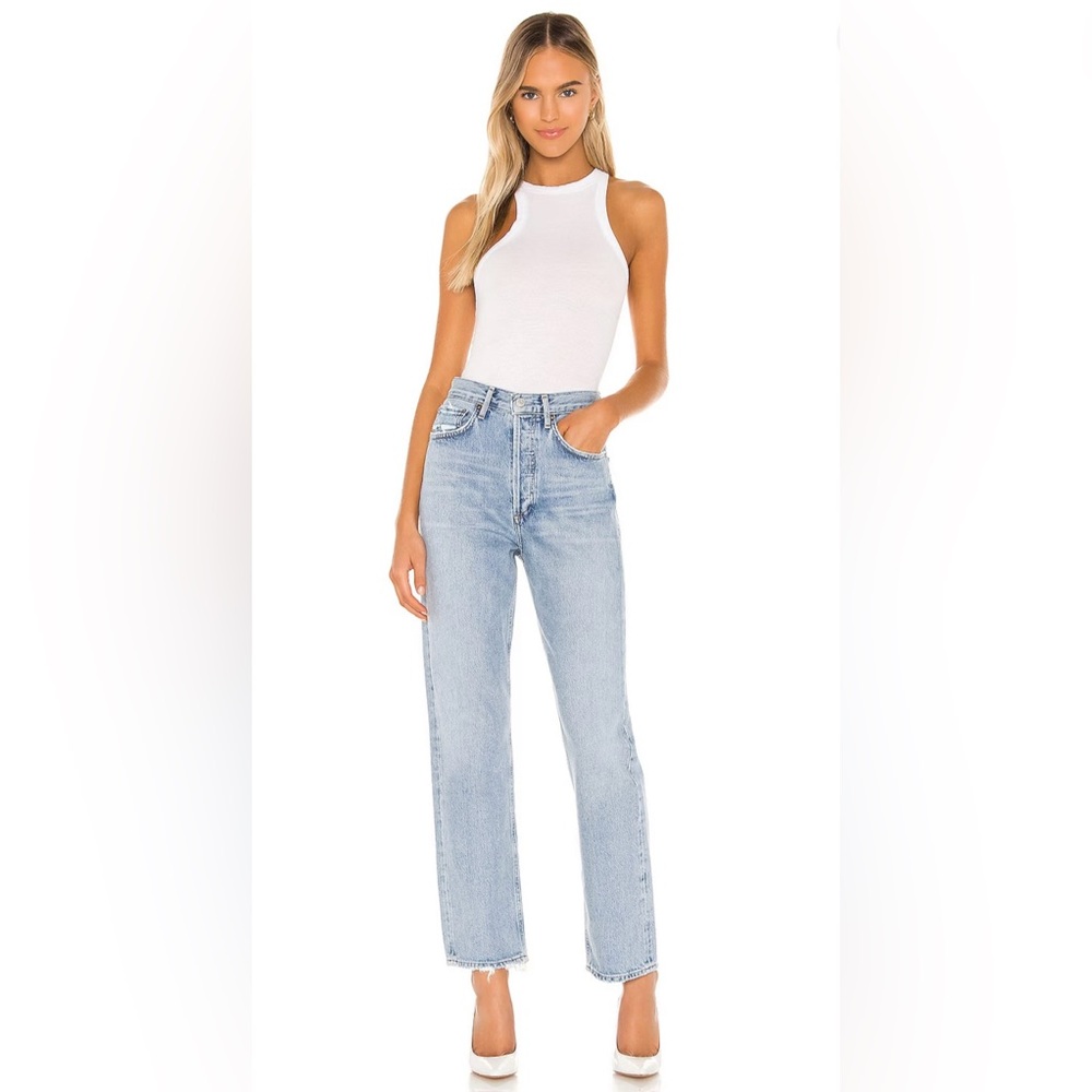 Agolde 90's Mid Rise Loose Fit Jeans in Snapshot